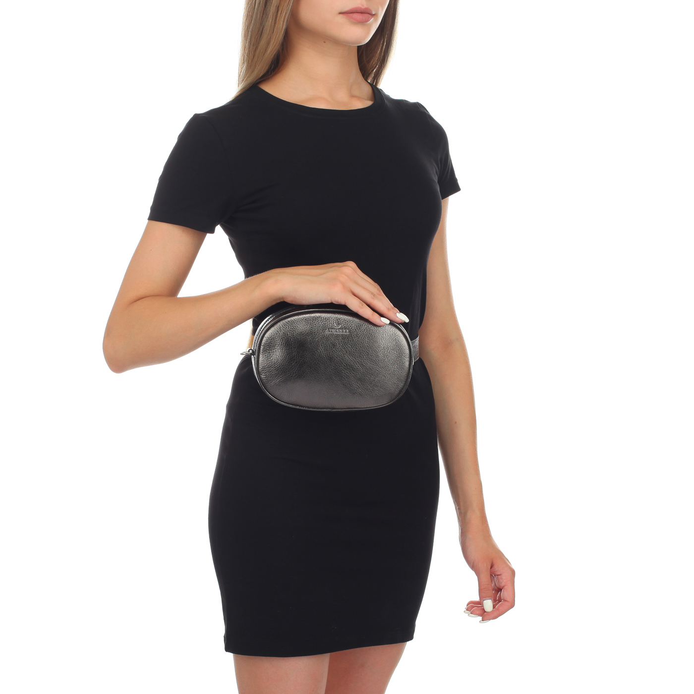 Сумочка из металлизированной кожи Aurelli 