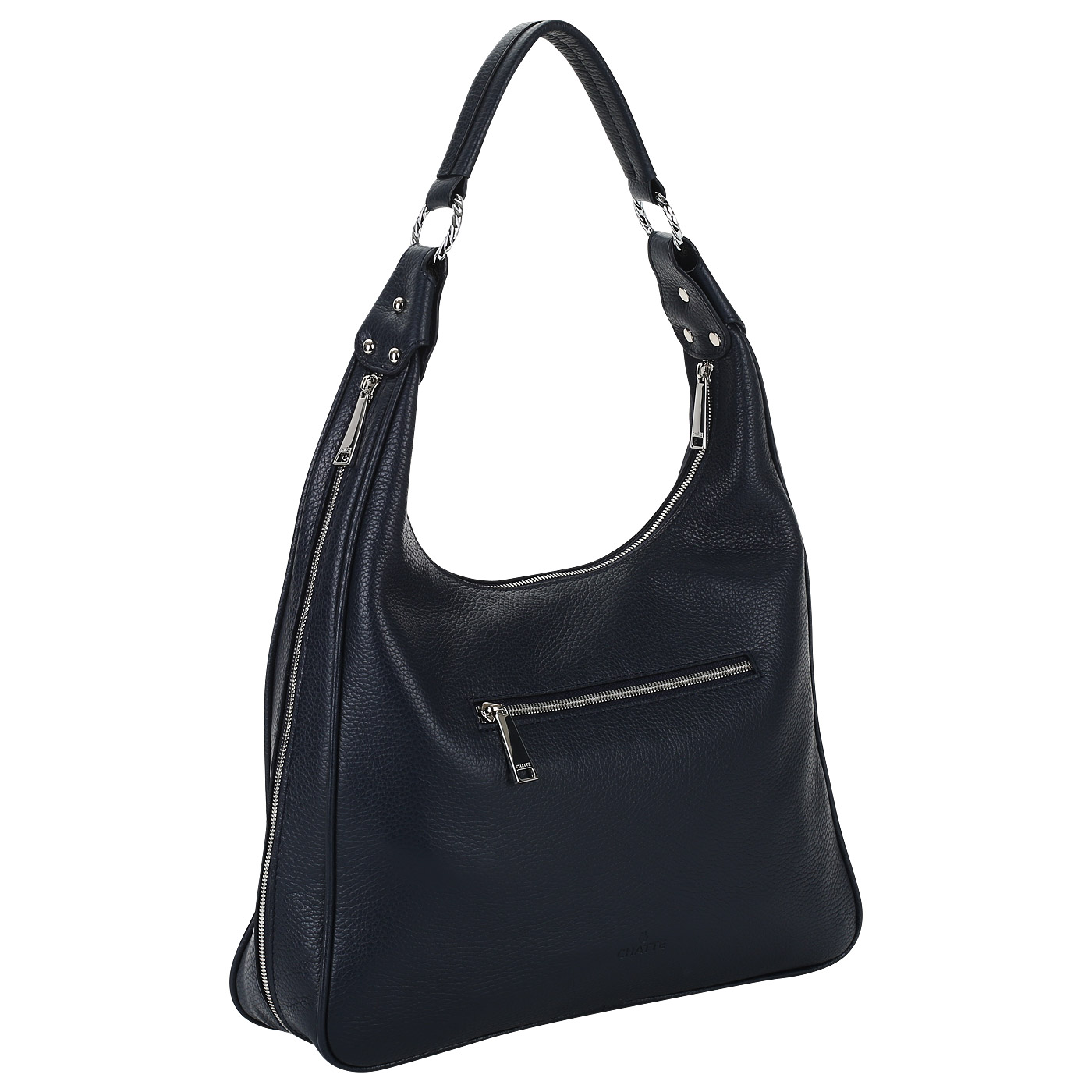 Сумка-хобо из кожи и замши Chatte Marseille