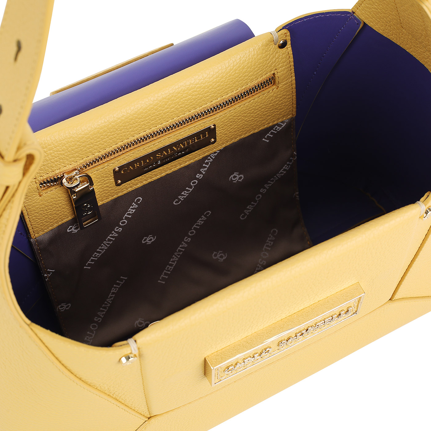 Кожаная сумка Carlo Salvatelli Marta gemma