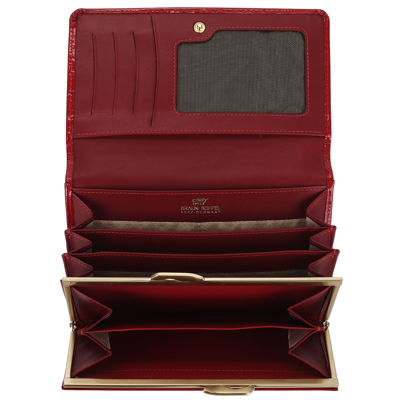 Лакированное портмоне Braun Buffel Glanzcroko