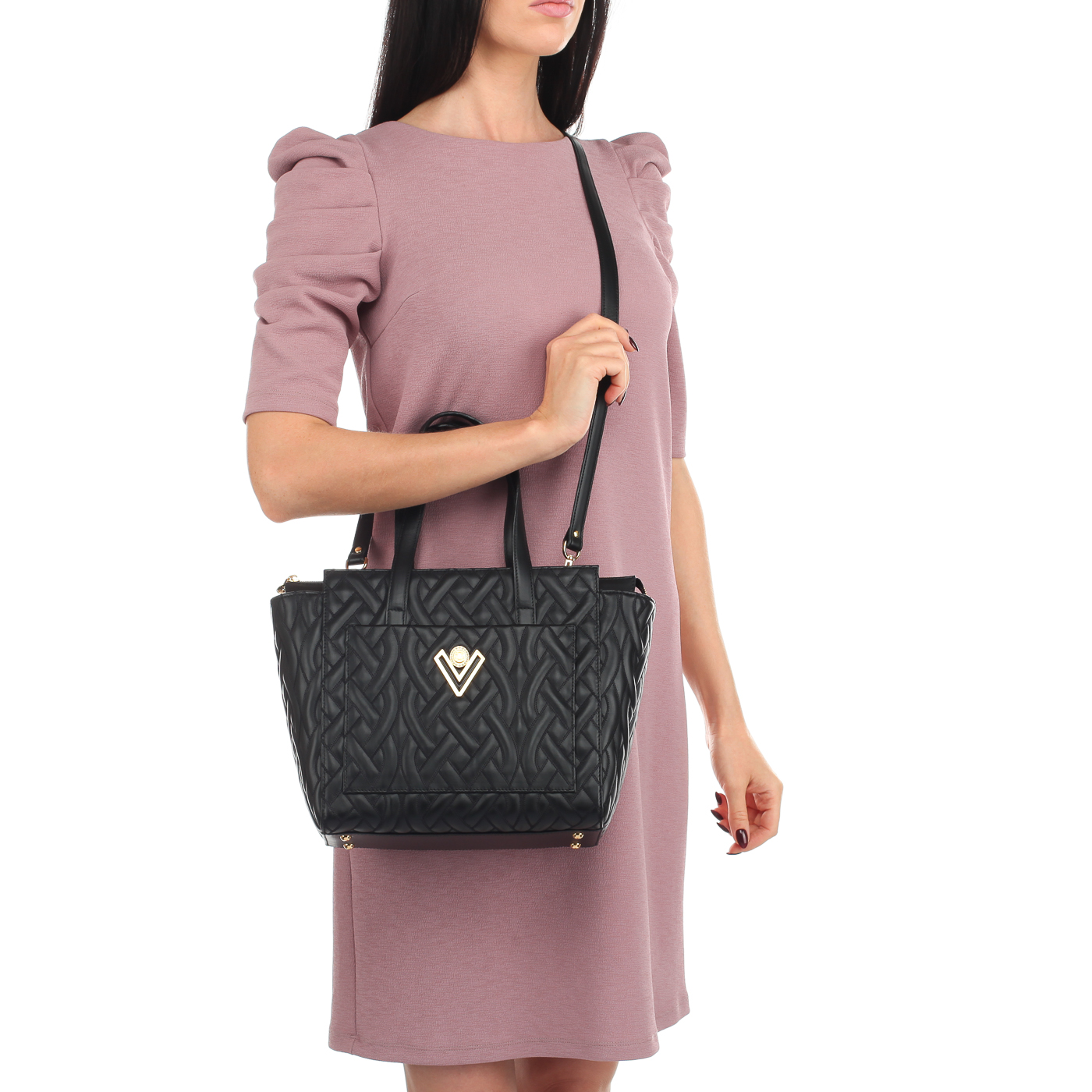 Сумка-трапеция из кожи Valentino Orlandi Malika