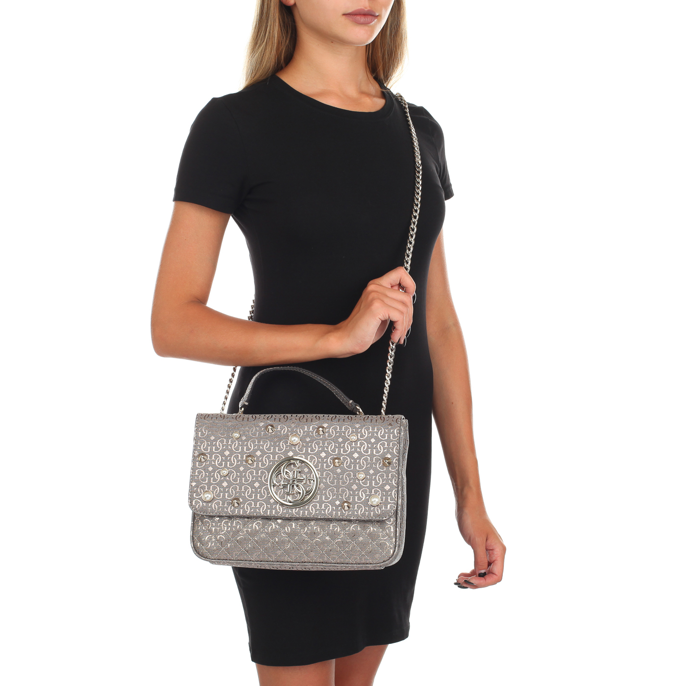 Сумочка с тиснением Guess Giola