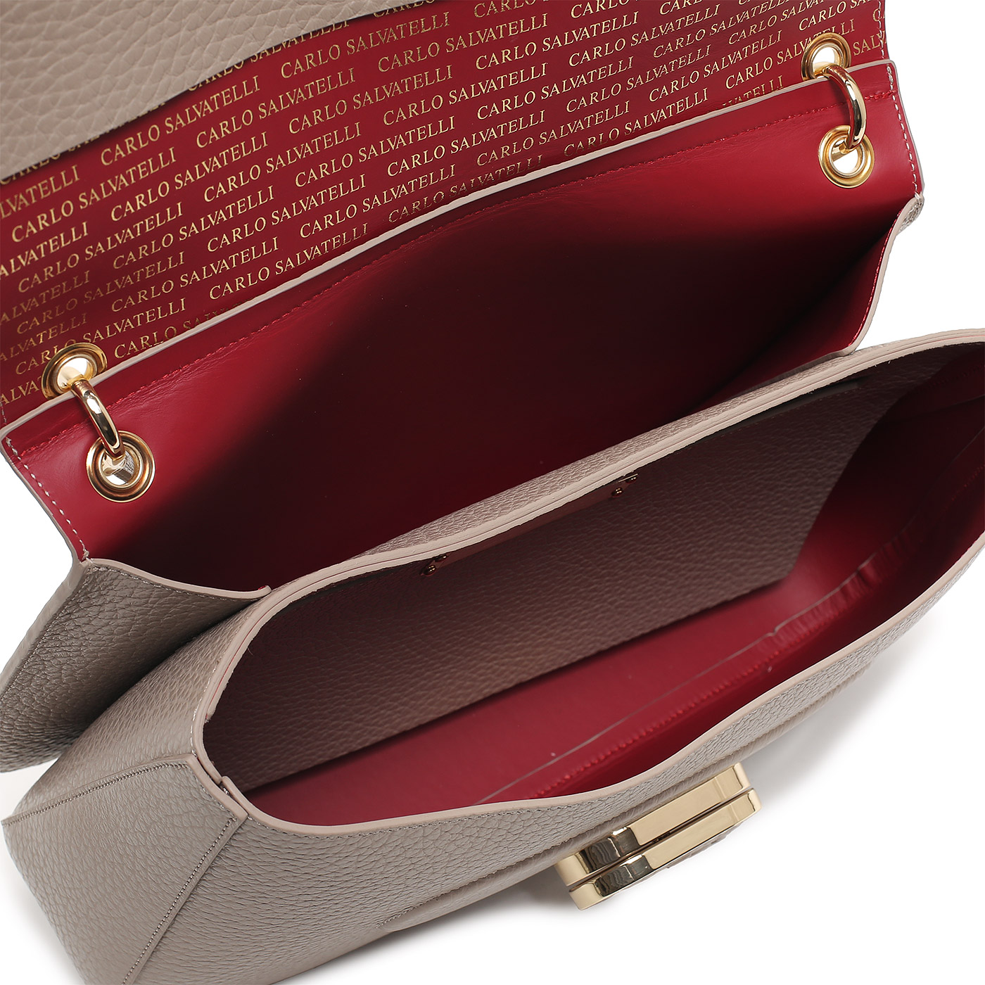 Кожаная сумка Carlo Salvatelli Madeleine cervino