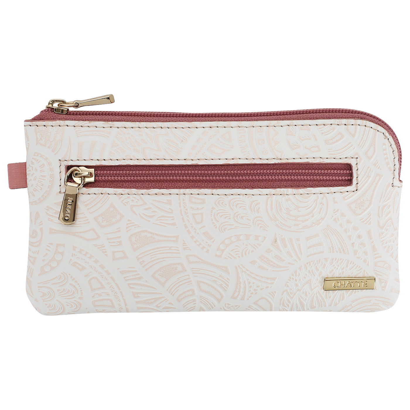 Chatte Ключница с розовым тиснением