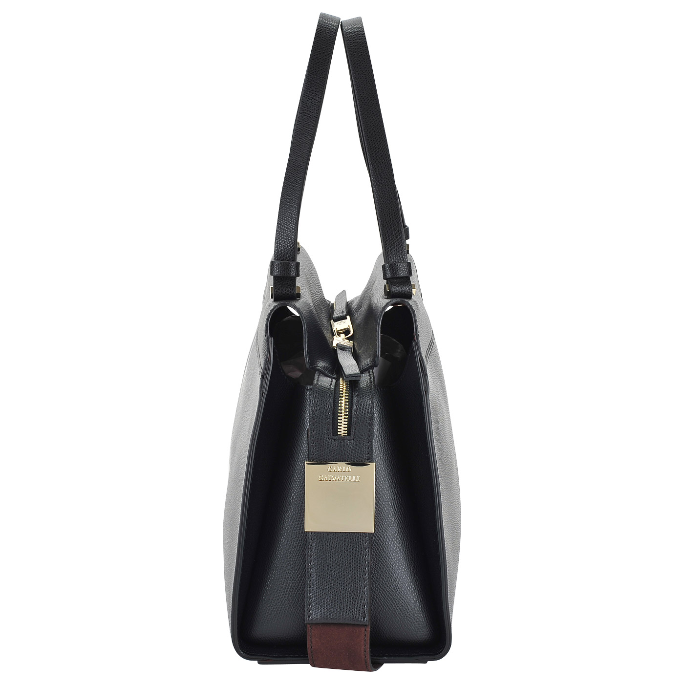 Женская кожаная сумка с длинными ручками Carlo Salvatelli Lord