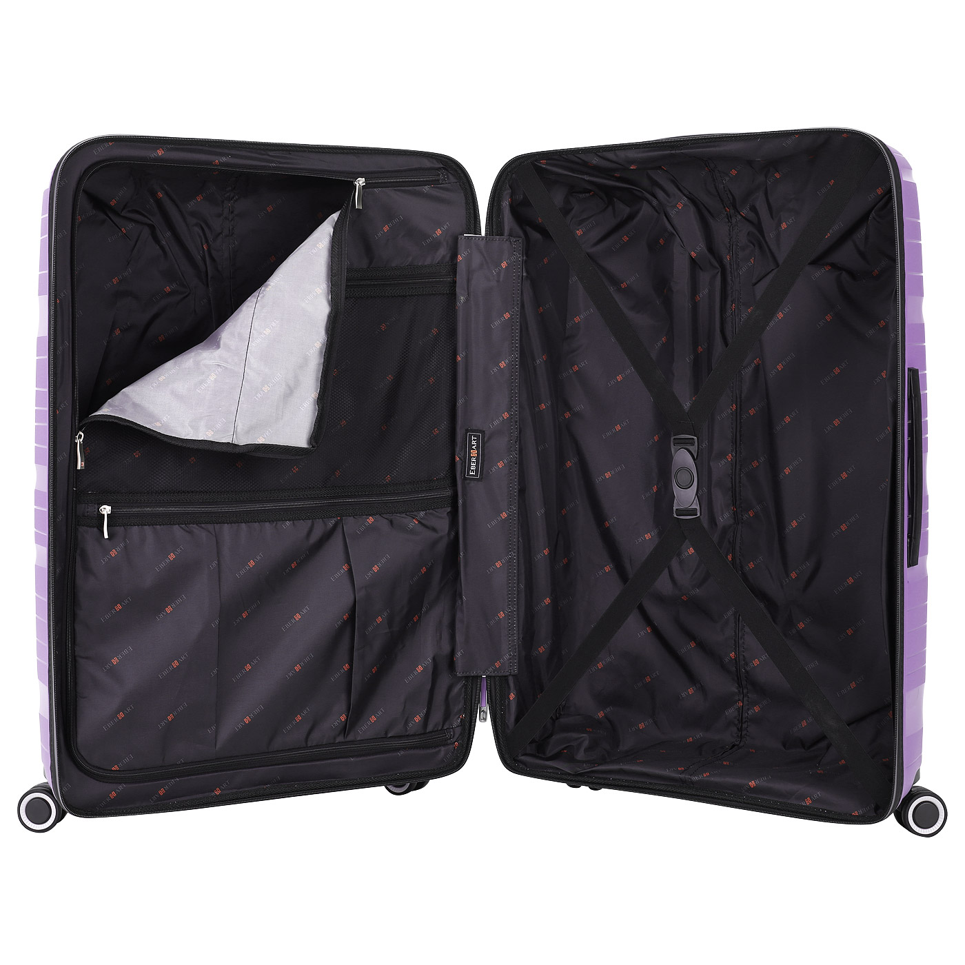 Чемодан большой L из полипропилена с кодовым замком Eberhart Flash