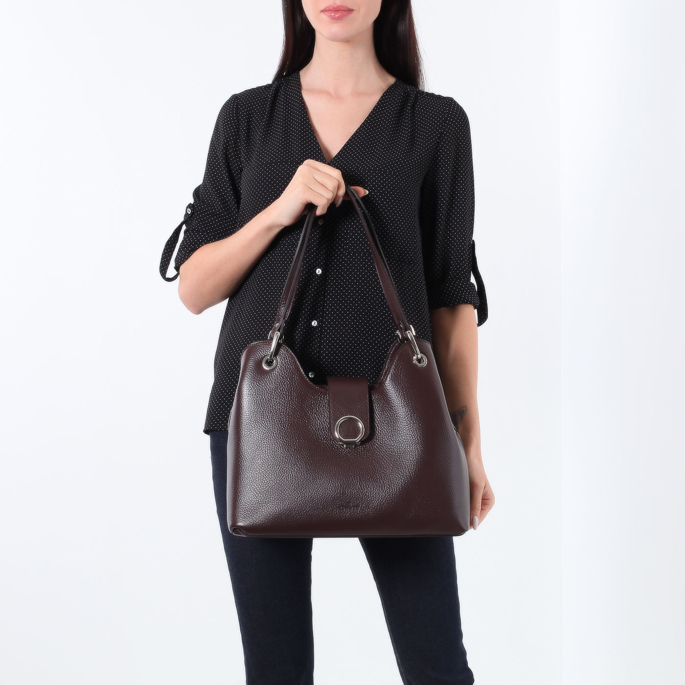 Сумка из зернистой кожи Chatte 