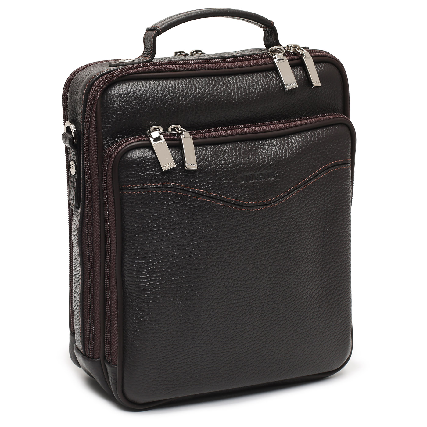 Кожаная сумка с плечевым ремешком Stevens 